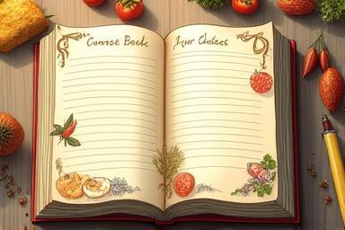 Imagine ilustrativă pentru întrebări frecvente despre rețete Lorta-buena, arătând un caiet de rețete deschis.